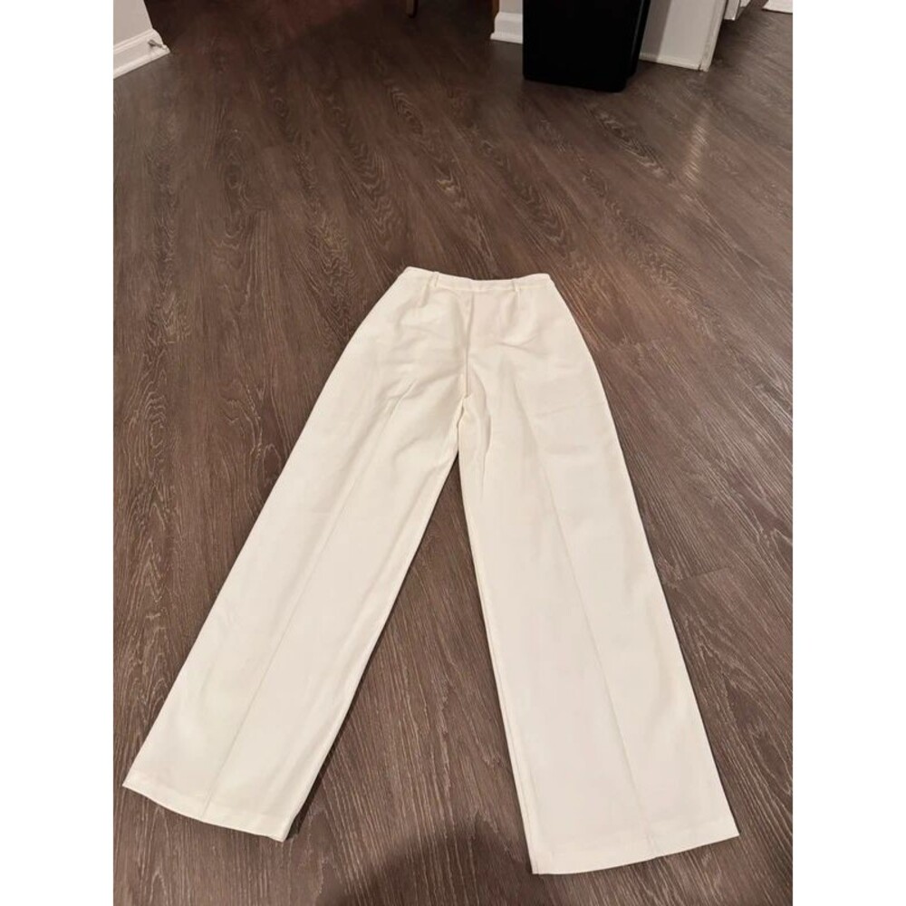 Primark High Rise Pleated Wide Leg Work Trousers (Size US 2) pants